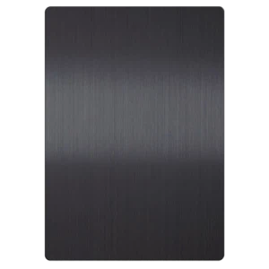 Black Stainless Steel Hairline Finish